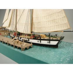 Baltimore Clipper Berbice in Shipyard Quay-Port 1780