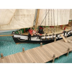 Baltimore Clipper Berbice in Shipyard Quay-Port 1780