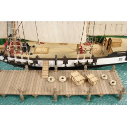 Baltimore Clipper Berbice in Shipyard Quay-Port 1780