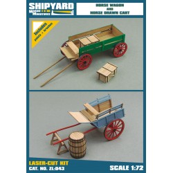 ZL:043 Horse Wagon and Drawn Cart