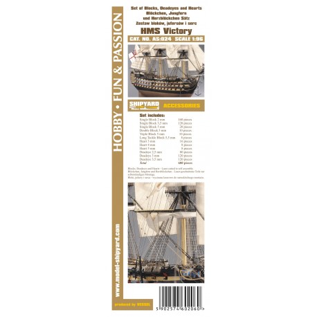 AS:024 Blöckchen, Jungfern und Herz Satze HMS Victory