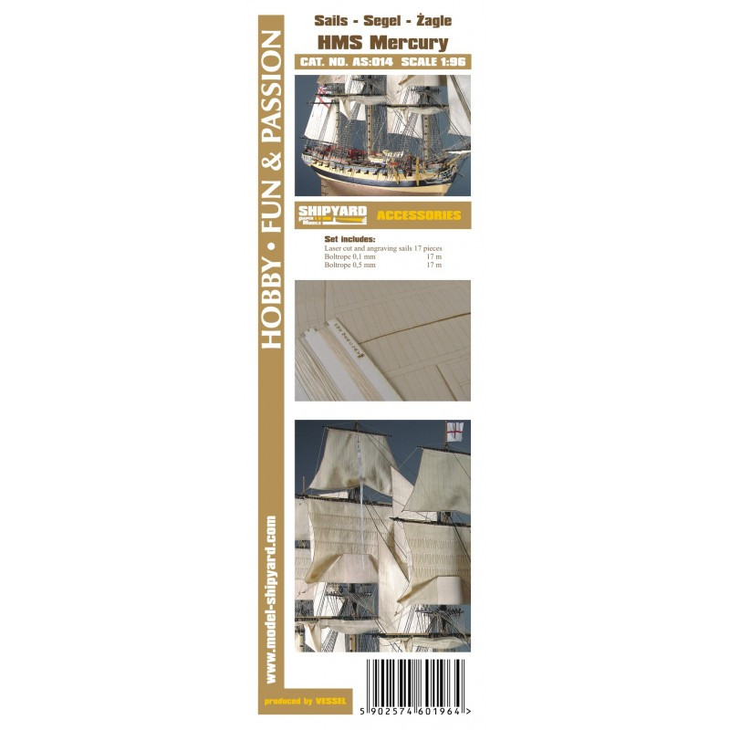 Sails HMS Mercury