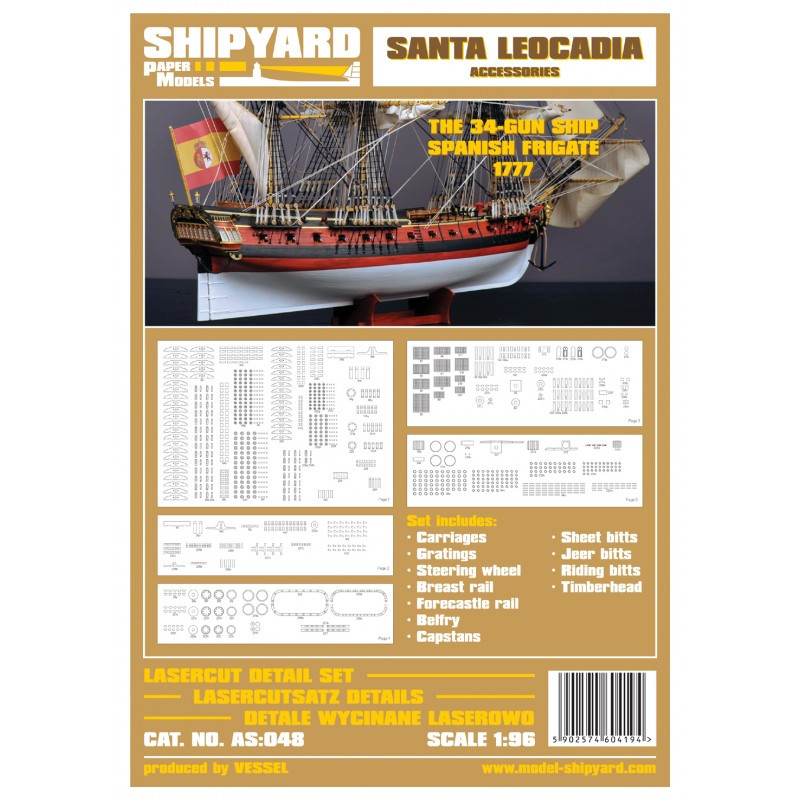 Detale wycinane laserowo - Santa Leocadia