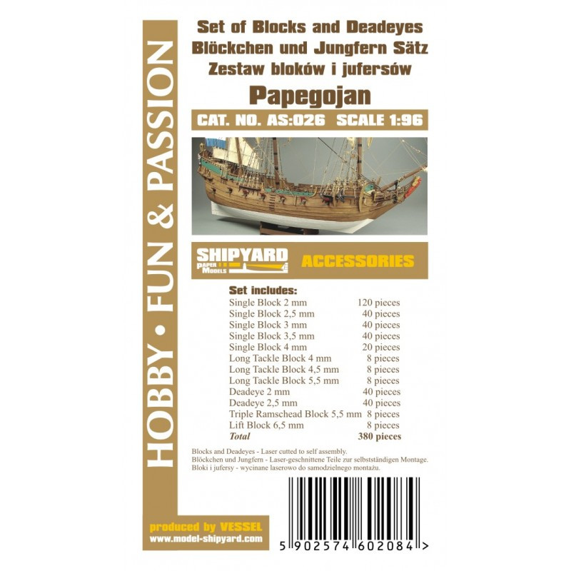 Set of Blocks and Deadeyes Papegojan