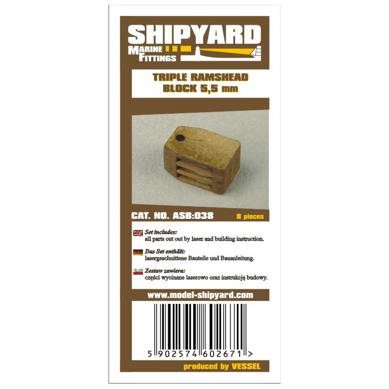 Triple Ramshead Blocks 5,5 mm